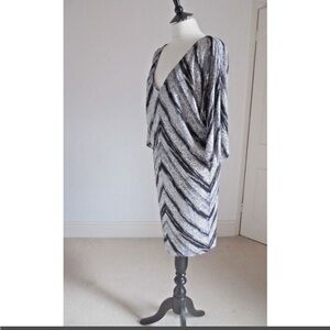 Diane Von Furstenberg: Vintage Clara Monochrome Dolman Silk Dress